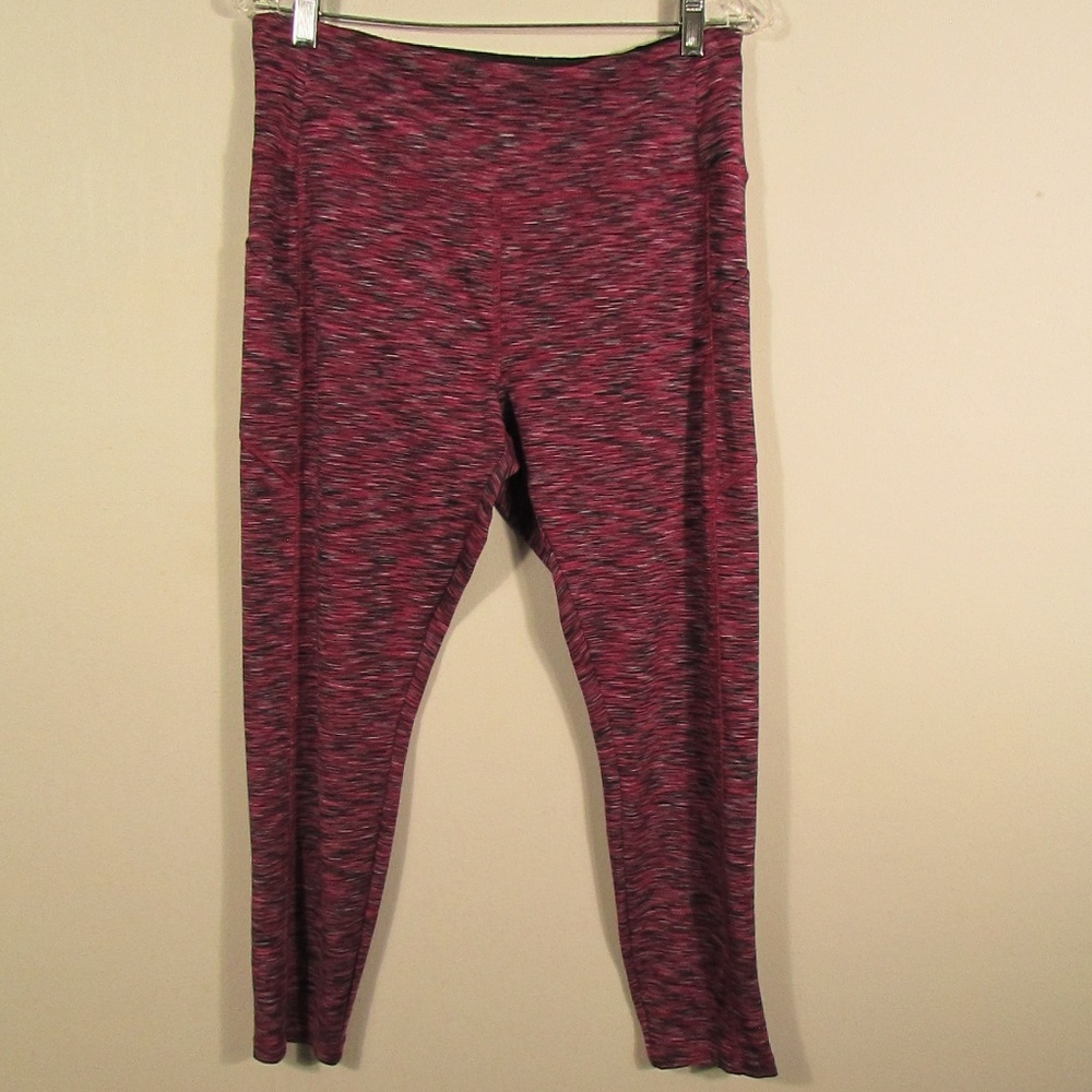 VOGO Athletica Maroon Heathered Leggings